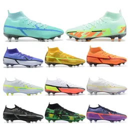 Men Phantom GT Shoes Elite Dynamic Fit FG Soccer Shoe Black White Yellow Cr7 Mbappe GT2 Sneakers Sneakers Outdoor Drainers