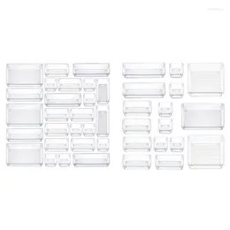 Storage Bags Versatile Desk Drawer Organizer Divider Container Vanity Trays Bins Organizers Set For Makeup