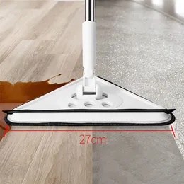 Floor Buffers Parts Triangle Mop for Washing Glass Ceiling Dust Cleaning Squeegee Kitchen Wall Flat Floors Windows Telescopic Wiper Brush Household 220901