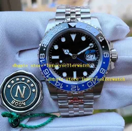 Super 5 Star NF Mens Watch 40MM Black Blue Ceramic Bezel Automatic Cal.3285 Movement Men V12 904L Steel Bracelet Batman 40MM Luminous Sapphire Dive Watches