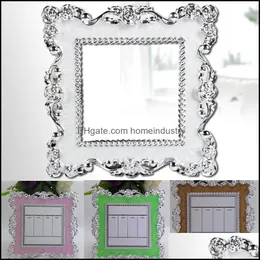 Adesivos de parede adesivos de parede 2size estilo european switch er decals port￡teis decalques quadrados em forma de planta pastel decora￧￣o homendustry dhl6z