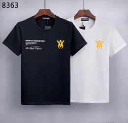 DSQ Phantom Turtle Men's T-shirts Black White med Puffed Mike Brand Motif Men Summer Fashion Casual Streetwear Hip Hop T-shirt TEE Kort ￤rm Tops 20207