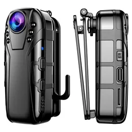 L02 1080P Kızılötesi Gece Görüşü Tam HD Lens Mini Kamera Dash Cam Küçük Kamera 125 Derece Geniş Açılı Bodycam Police