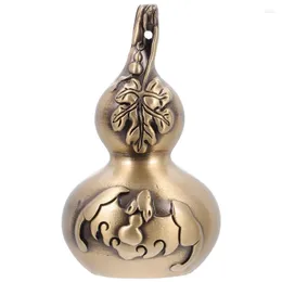 Interior Decorations 1PC Pure Brass Bat Gourd Ornament Unique Craft Adornment