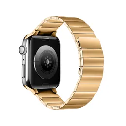 Do pasków do zegarków Apple luksusowe metalowe magnetyczne paski do zegarków ze stali nierdzewnej kompatybilne z iwatch 7 6 5 4 SE 38/40/41mm 42/44/45mm