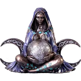 Decorative Objects Figurines Healing Chakra Meditation Mother Earth Art Statue Millennial Gaia Mythic Figurine Goddess Home Halloween Decoration 220902