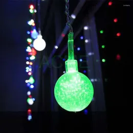 Strings 1.5x0.5M 10 Bubble Crystal Balls LED String Fairy Lights Christmas Xmas Wedding Lamps Garlands Kids Gifts Luces De Navidad Para