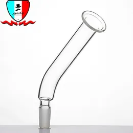 Glasmundstück Raucherzubehör 136 mm Länge 14 mm 18 mm Gelenk für Dab Rig Wasserpfeifen Bong