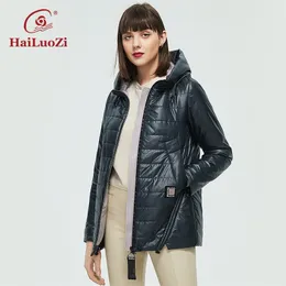 Kvinnorjackor Hailuozi Autumn Women Jacket Plus Size Warm Thin Cotton Parka Short Fashion Casual Hooded Outwear Womens Jackets 838 220902