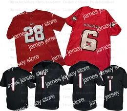 American College Football Wear Custom Northern Illinois NIU College Football Jersey 19 Kenny Golladay 15 Cole Tucker 22 Tre Harbison