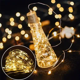 Weihnachtsdekorationen 30 LEDs Lichterketten Kupferdraht Schnur Baum Urlaub Outdoor Garten Lampe Girlande Hochzeit Party Supplies 220901