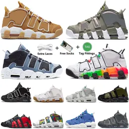 Uptempos Scottie Pippen Mens Mens Basketball Shoes Black Royal Atlanta Peace Love Led Red White Aqua Gum Island Green Trainers Sports Sneakers with Socksサイズ45
