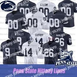 American College Football Wear Custom 2021 Penn State Nittany Lions #14 Sean Clifford #21 Noah Cain #26 Saquon Barkley 91 Daquan Jonesjerseys