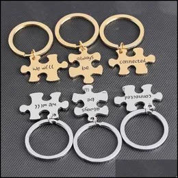Ключевые кольца 3PCS/SET Creative New Letters Ключевые Ring