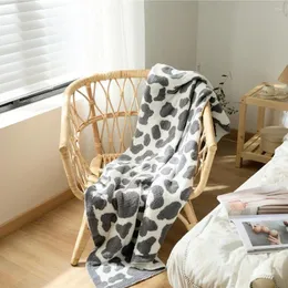 Одеяла леопардовый принт диван одеяло Офис. Вязаный вязаный бросок кровати для укровая