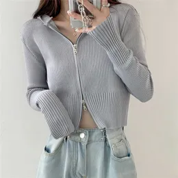 Женская футболка инопланетная котенка с высокой талией Slim Cardigans Tops Sweater Стильная женская шика