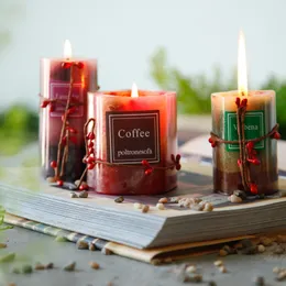 Bezdymne herbata świeca romantyczna dekoracyjna płatek kwiatowy naturalny wosk soy świeca walentynkowa ślub świąteczne świece aromaterapeutyczne