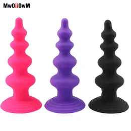 Massaggiatore giocattolo del sesso MwOiiOwM Plug anale anale per principianti Giocattoli erotici Ano in silicone Prodotti per adulti Uomo Donna Prostata