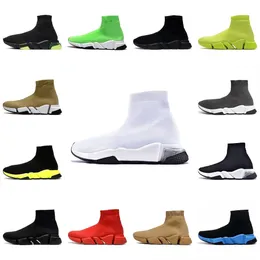 Скорость 2022 2.0 1.0 Shoe Platform Sneaker Men Men Women Designer Tripler Paris Socks Boots Black White Blue Light Sliver Ruby Graffiti Vintage