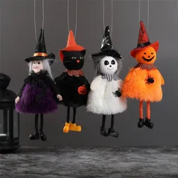 Inne imprezy imprezowe zaopatrzenie w halloweenowe dekoracje do lalki dyni duch czarny kot wisiorek przerażający dla dzieci prezent szczęśliwy halloween imprezowy wystrój domu 2023 220901
