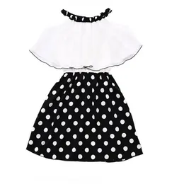 Sukienki Big Girl's Off Shuder Summer Girl Girl Casual Matwork Dress Kide Teenage Costume 20220902 E3