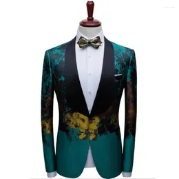 남자 양복 남자 블레이저 2022 브랜드 의류 고품질 비즈니스 정장/남성 패션 슬림 한 프린트 캐주얼 블레이저/남성복