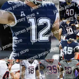 UCONN HUSKIES 축구 저지 11 JACK ZERGIOTIS Steven Krajewski Kevin Mensah Cameron Ross Lwal Uguak David