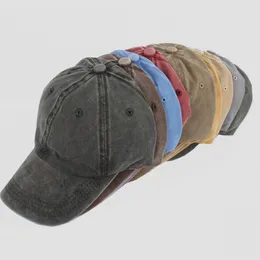 Ball Caps Vintage Yıkanmış Pamuk Beyzbol Kapağı Baba Çocuklar Güneş Şapkaları Erkek Kız Bahar Yaz Snapback Bebek Şapkası