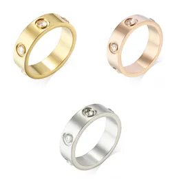 DAPU ANDRA TATTOO Supplies Ladies Band Love Rings Titanium Steel Unisex Designer Rings Men Ladies Par Screw Rings smycken Par Gift