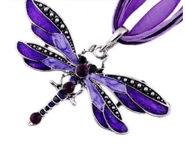 Титановые спортивные аксессуары Sumeng New Aparach Women Crystal Dragonfly лента повседневное ожерелье подвески