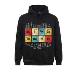 Mens Hoodies Sweatshirts 과학 교사 화학 주기적 테이블 선물 선물 선물 맞춤형 후드 레트로 긴 슬리브 남성 스웨트 셔츠 클래식 후드 220902