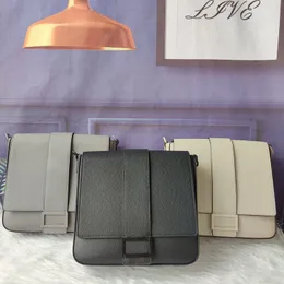 F Luxurys Designers Moda Bolsa de ombro 7V Classic 537 Mensageiro Mensageiro Lichchee Grain couro com fivela de molusco e fivela magnética