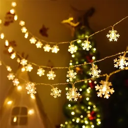 Weihnachtsdekorationen für den Außenbereich, Weihnachtsdekorationen, Schneeflocken-Lichterkette, wasserdichte funkelnde Lichter für Weihnachten, Hochzeit, Party, Haus, Garten, Dekoration 220901