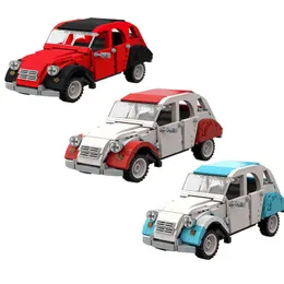 Bloki bloków MOC Nowe erenty Citroen 2CV Dolly Car Building Blocks Zestaw Zestaw Zestaw Model pojazdu pomysł edukacyjny dla dzieci Prezent T220901