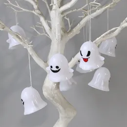 Other Event Party Supplies LED Cute Flickering Candles with Ghost Face Fall Halloween Thanksgivings Harvest Fireplace Home Themed Party Decorations 220901