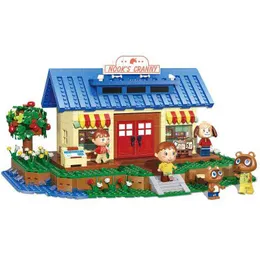 Bloco Blocks K103 1225pcs Streethouse Building Toys The Animal Crossing House Model Bricks Blocks Building Blocks Kids Christmas Toys Gifts T220901