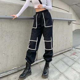 Pantalon femme Capris femme taille haute Cargo coréen Ulzzang Harajuku Joggers pantalon de survêtement de luxe Hipsters Hip Hop piste