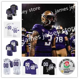 American College Football Wear College Mens NCAA Washington Huskies Football Jersey 93 Siaosi Finau 37 Tim Horn 23 Mishael Powell 32 Triston Brown 89 Jaden Green 48 Ed