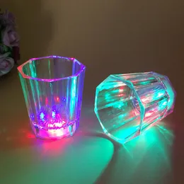 Creative Wine Glasses small star anise LED luminous cups bar wedding flashing gift colorful cup LK265