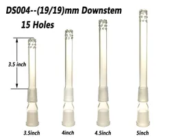 Nedspindel i glas för vattenpipa delar och tillbehör 19/19 mm diffusor med 15 hål 3,5-5 tum DS004