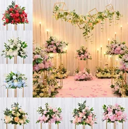 Decorative Flowers & Wreaths Guide Flower Stage Reception Ball Artificial Row Arch Arrangement Wedding Scene Layout Party Iron Backdrop B0901