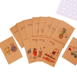 Notepads 40pcs/lot Cute Mini Vintage Small Notebook Paper Notebook Office School Supplies Gift 220902