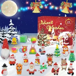 Pingentes de Natal Pingentes de Natal Advento Countodown Calendário 24 Exquivido Adorável Santa B0901