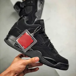 con scatola originale scarpe da basket con spedizione in 3 giorni 2023 Jumpman 4 gatto nero qinmin1234 design classico 4s Running Sneakers da uomo