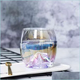 Wine Glasses Creatieve Regenboog Glazen Beker Hoge Kwaliteit Cup Bar Rtaurant Kleurrijke Gepersonaliseerde Water Japanse Wijn Mok Dro Dhtao