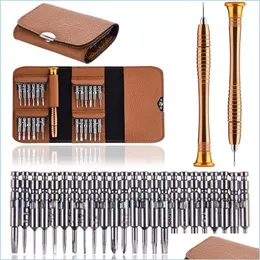 Common Tools Mini Precision Screwdriver Set 25 In 1 Electronic Torx Opening Repair Tools Kit For Phone Camera Watch Tabl Homeindustry Dhaxm