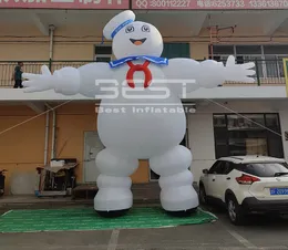 Evento di Halloween gigante da 20 piedi che pubblicizza il palloncino gonfiabile Stay Puft Marshmallow man modello gonfiabile Ghostbuster