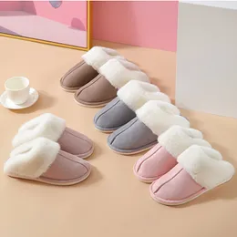 Luxus-Slide-Designer-Damen-Warme-Komfort-Hausschuhe, hochwertige Designer-Fell, flauschig, pelzig, warm, Ledersandalen, rutschfest, dicke Wolle, Flip-Flop-Slipper, Damenschuhgröße