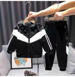 Clothing Sets Boy's spring and autumn reflective two-piece set children's cool fashion autumn children's wear boy's fashion set