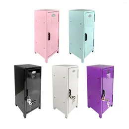 Storage Boxes Makeup Cabinet With A Lock Cute For Cotton Pad Entryway Living Room